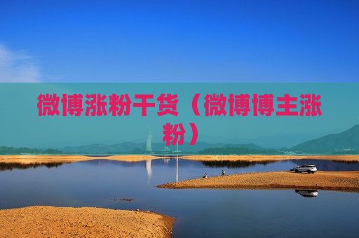 微博涨粉干货（微博博主涨粉）