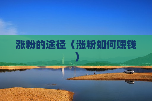 涨粉的途径（涨粉如何赚钱）