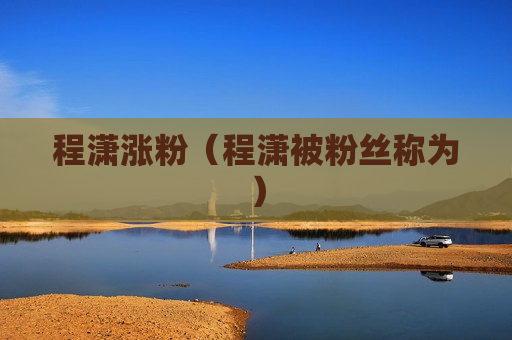 程潇涨粉（程潇被粉丝称为）
