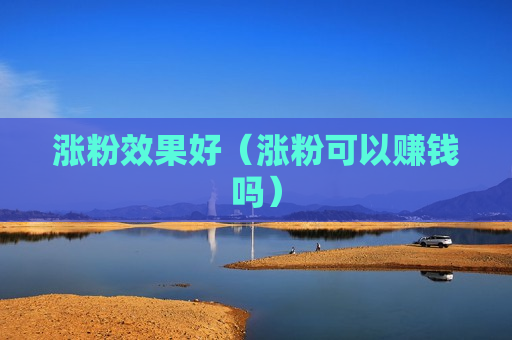 涨粉效果好（涨粉可以赚钱吗）