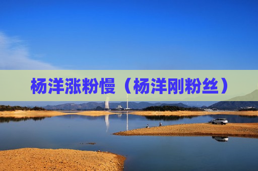 杨洋涨粉慢（杨洋刚粉丝）