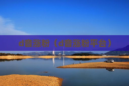 d音涨粉（d音涨粉平台）