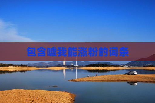 包含嘘我能涨粉的词条