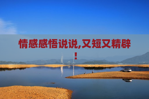 情感感悟说说,又短又精辟！