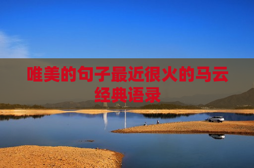 唯美的句子最近很火的马云经典语录