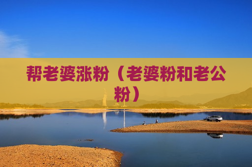 帮老婆涨粉（老婆粉和老公粉）