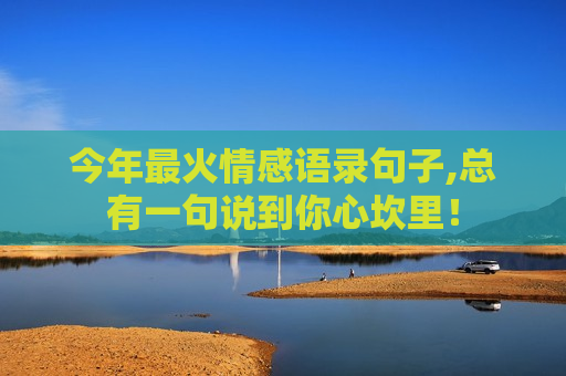 今年最火情感语录句子,总有一句说到你心坎里！