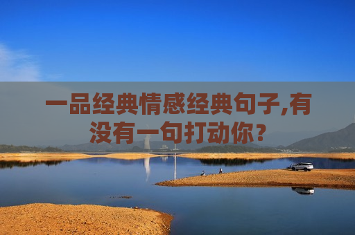 一品经典情感经典句子,有没有一句打动你？