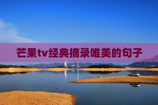 芒果tv经典摘录唯美的句子