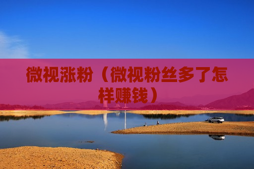 微视涨粉（微视粉丝多了怎样赚钱）