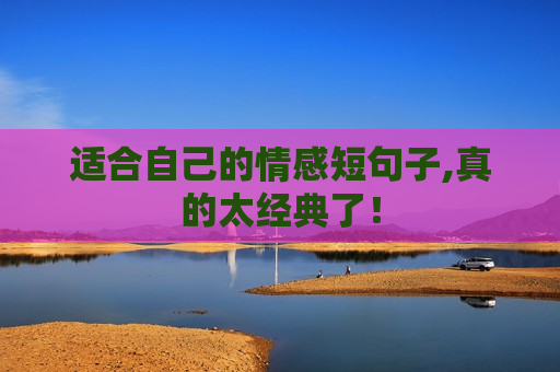 适合自己的情感短句子,真的太经典了！