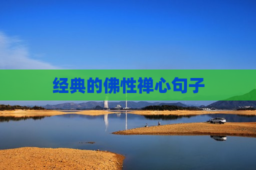 经典的佛性禅心句子