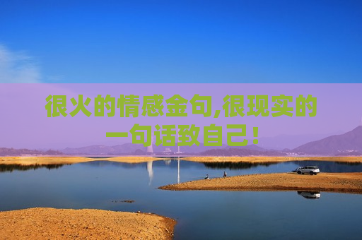 很火的情感金句,很现实的一句话致自己！