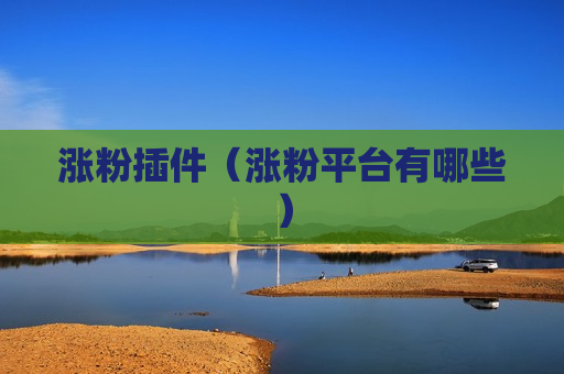 涨粉插件（涨粉平台有哪些）