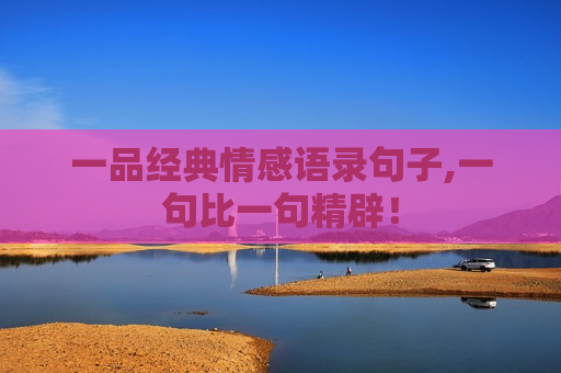 一品经典情感语录句子,一句比一句精辟！