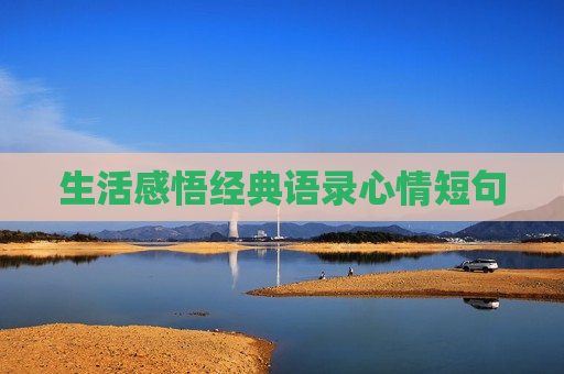 生活感悟经典语录心情短句