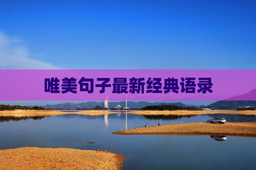 唯美句子最新经典语录