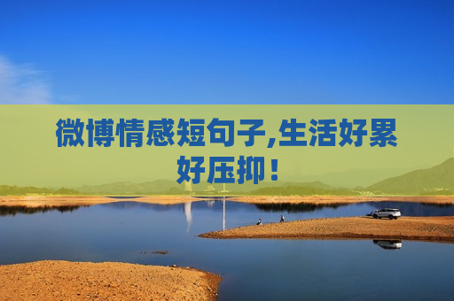 微博情感短句子,生活好累好压抑！