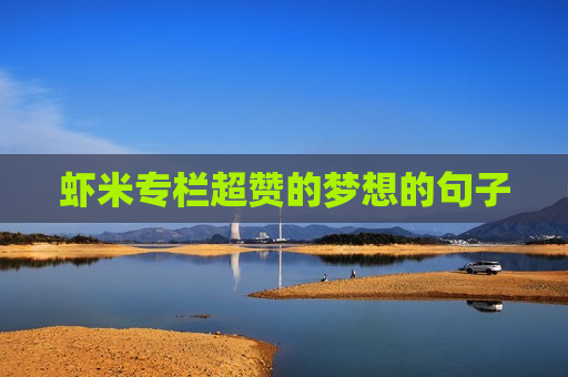 虾米专栏超赞的梦想的句子