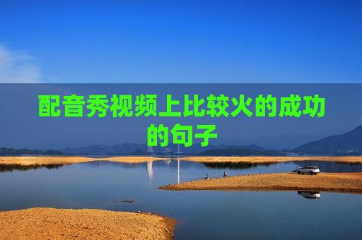 配音秀视频上比较火的成功的句子