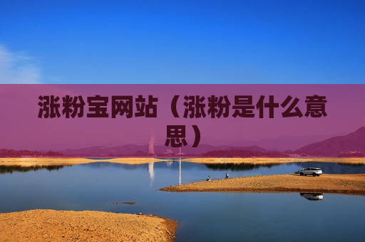 涨粉宝网站（涨粉是什么意思）