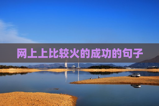 网上上比较火的成功的句子