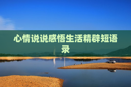 心情说说感悟生活精辟短语录
