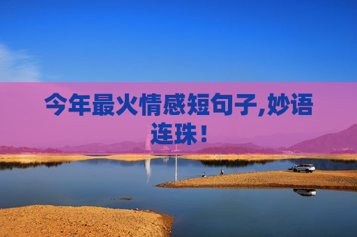 今年最火情感短句子,妙语连珠！