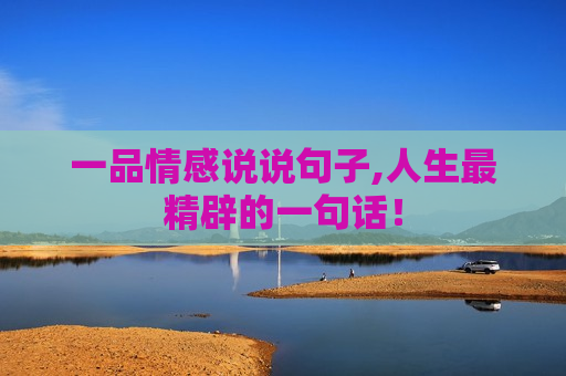 一品情感说说句子,人生最精辟的一句话！