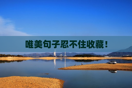 唯美句子忍不住收藏！