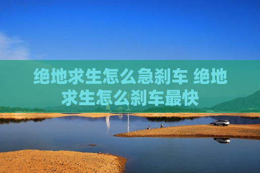 绝地求生怎么急刹车 绝地求生怎么刹车最快