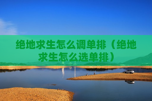 绝地求生怎么调单排（绝地求生怎么选单排）