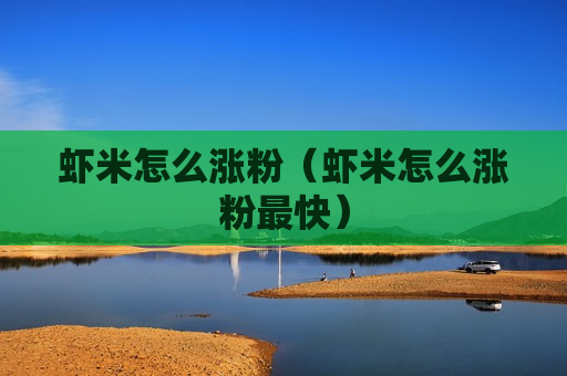 虾米怎么涨粉（虾米怎么涨粉最快）