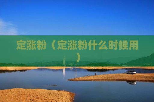 定涨粉（定涨粉什么时候用）