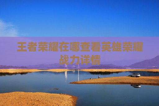 王者荣耀在哪查看英雄荣耀战力详情