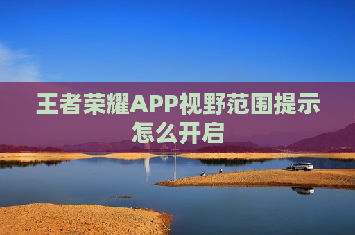 王者荣耀APP视野范围提示怎么开启