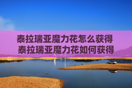 泰拉瑞亚魔力花怎么获得 泰拉瑞亚魔力花如何获得