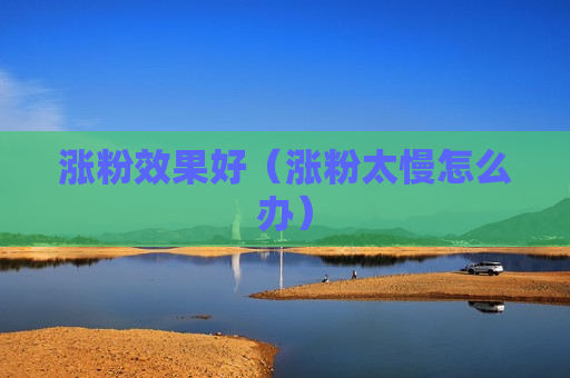 涨粉效果好（涨粉太慢怎么办）