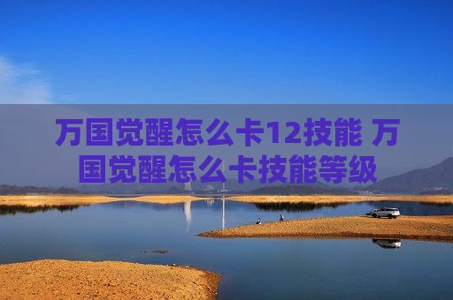万国觉醒怎么卡12技能 万国觉醒怎么卡技能等级