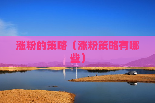 涨粉的策略（涨粉策略有哪些）
