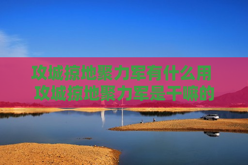 攻城掠地聚力军有什么用 攻城掠地聚力军是干嘛的