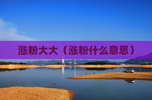 涨粉大大（涨粉什么意思）