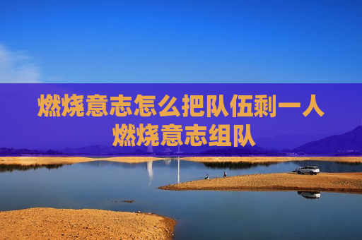 燃烧意志怎么把队伍剩一人 燃烧意志组队