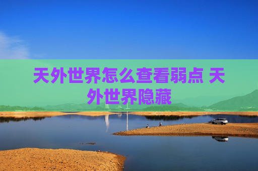 天外世界怎么查看弱点 天外世界隐藏