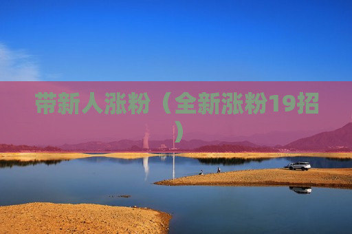 带新人涨粉（全新涨粉19招）
