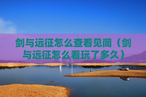 剑与远征怎么查看见闻（剑与远征怎么看玩了多久）