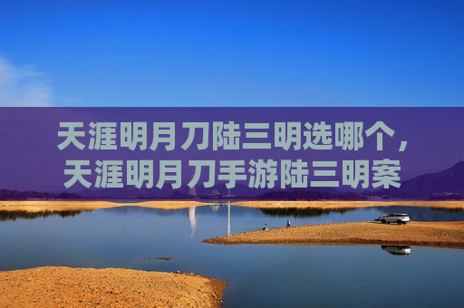 天涯明月刀陆三明选哪个，天涯明月刀手游陆三明案