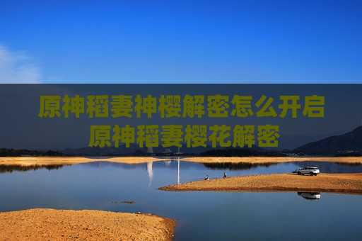 原神稻妻神樱解密怎么开启 原神稻妻樱花解密
