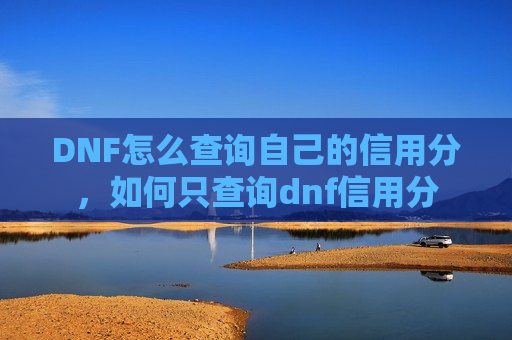 DNF怎么查询自己的信用分，如何只查询dnf信用分