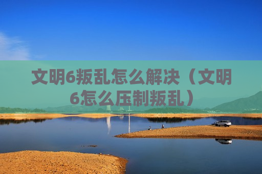 文明6叛乱怎么解决（文明6怎么压制叛乱）